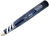 Marcus Semien Autographed Navy & Gre Baseball Bat