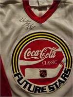 Wayne Gretzky+13 signed Coca'Cola ccm jersey psa