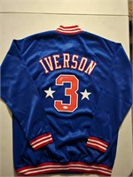Allen Iverson signed stadium jacket jsa