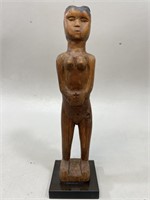 Mossi? Caved Female Wood Sculpture-Lucite Base