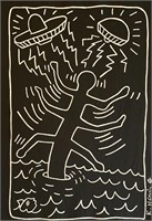 Keith Haring US Mixed Media Tony Shafrazi COA