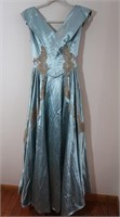 Mexican Formal Vintage Gown-Handmade