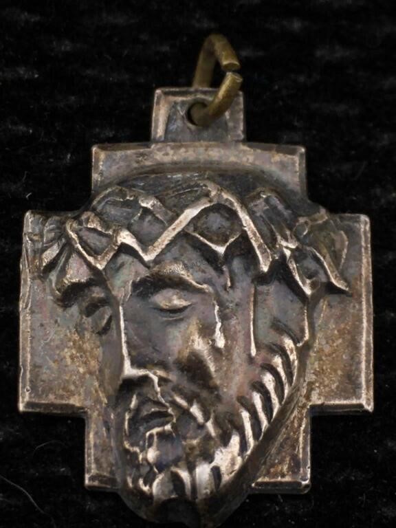 Sterling Silver Religious Pendant