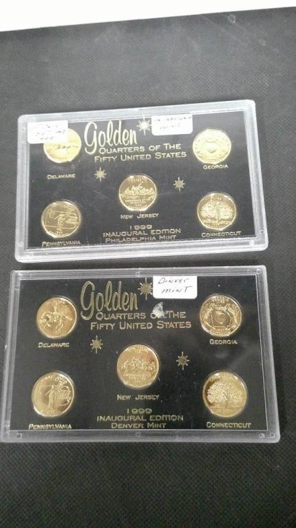 GOLDEN 1999 INAUGURAL EDITION 10 COIN SET