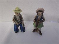 Annie Oakley & Wild Bill Figurines from Japan