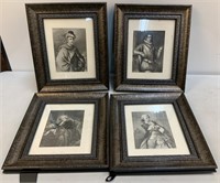 (4) Framed Pictures of Gentlemen