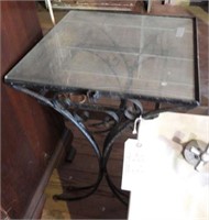 (2) Nesting glass top tables (glass is missing