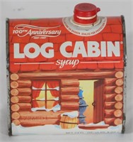 Log Cabin Syrp Metal Can