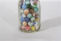 Vintage Knoxville Milk Bottle of Marbles