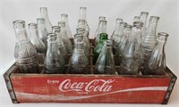 Coca Cola Crate Embossed Pop Soda Bottle Lot