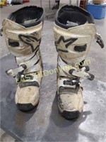 White Rock Stars Motocross Motorcycle Boots