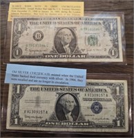 Lot of 2 $1 notes
