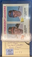 1977 TOPPS STRIKEOUT LEADERS CARD