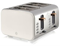 Swan Nordic Toaster 4 Slice with Extra Wide Slots