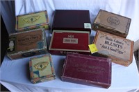 8  cigar boxes