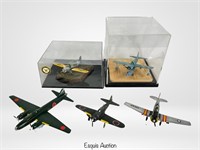 WWII Military Airplane Plastic Models