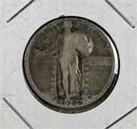 1926-S Standing Liberty Silver Quarter, 90%