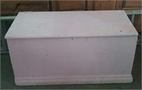 Antique wooden chest  43" x 21 " x 21"  needs