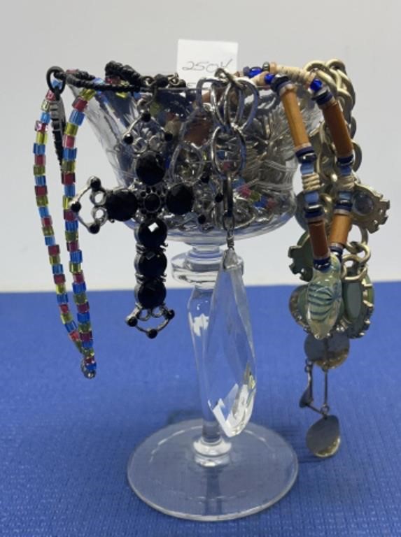 Assorted Costume Jewelry ( glass not included)