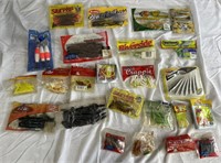 Various rubber, fishing lures