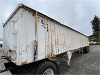 1966 Keystone 40' Steel Grain Hopper Trailer