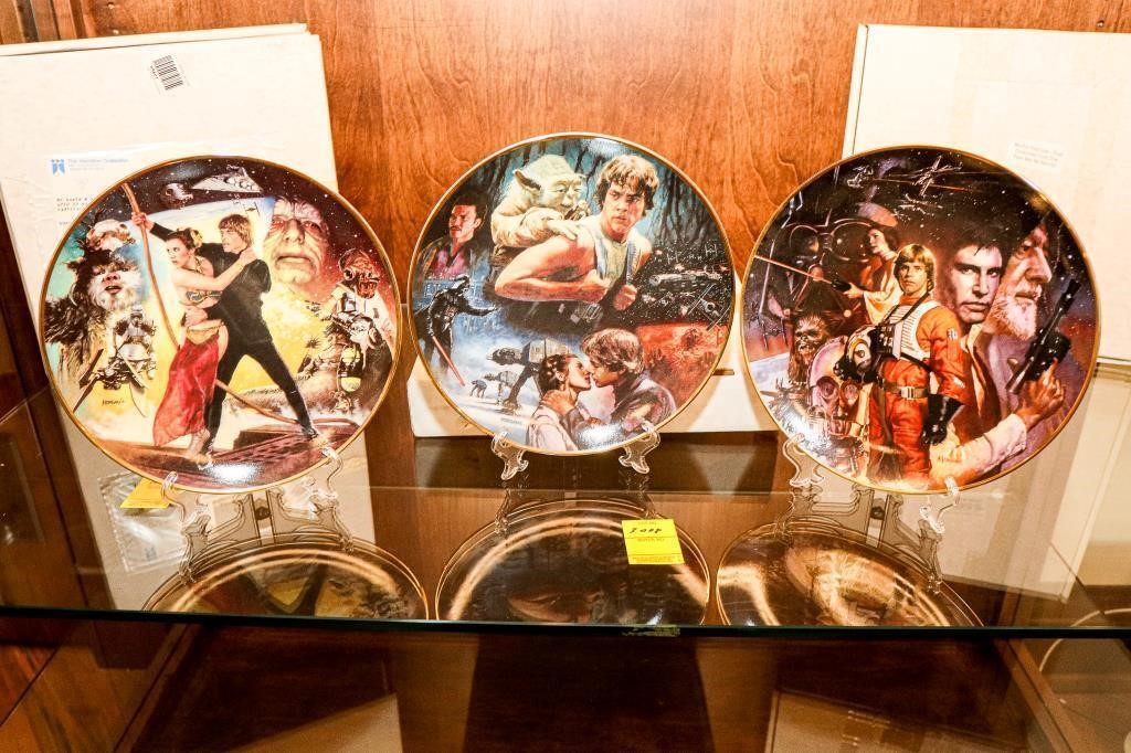 (3) Star Wars Memorabilia Decorative Plates