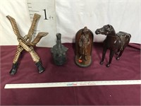 African Art, Wood Sailor, Horse