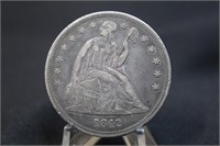 1842 Seated Liberty Silver Dollar
