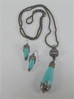 VINTAGE BEN-AMAN NECKLACE AND EARRINGS