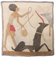 EARLY 20TH CENTURY EGYPTIAN LINEN TAPESTRY