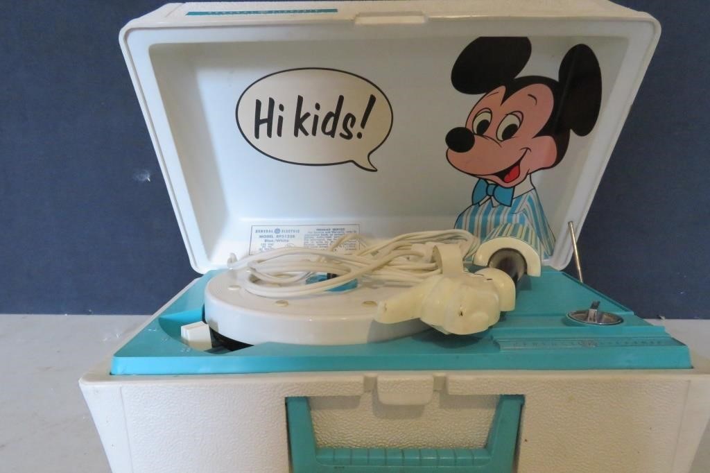 Vintage GE / Mickey Mouse Record Player