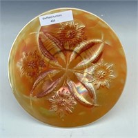 Dugan Peach Opal Four Flower Plate