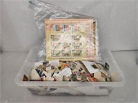 Bin of Misc Stamps