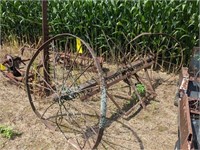 Hay Rake with Steel Wheels