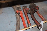 5 PIPE WRENCHES