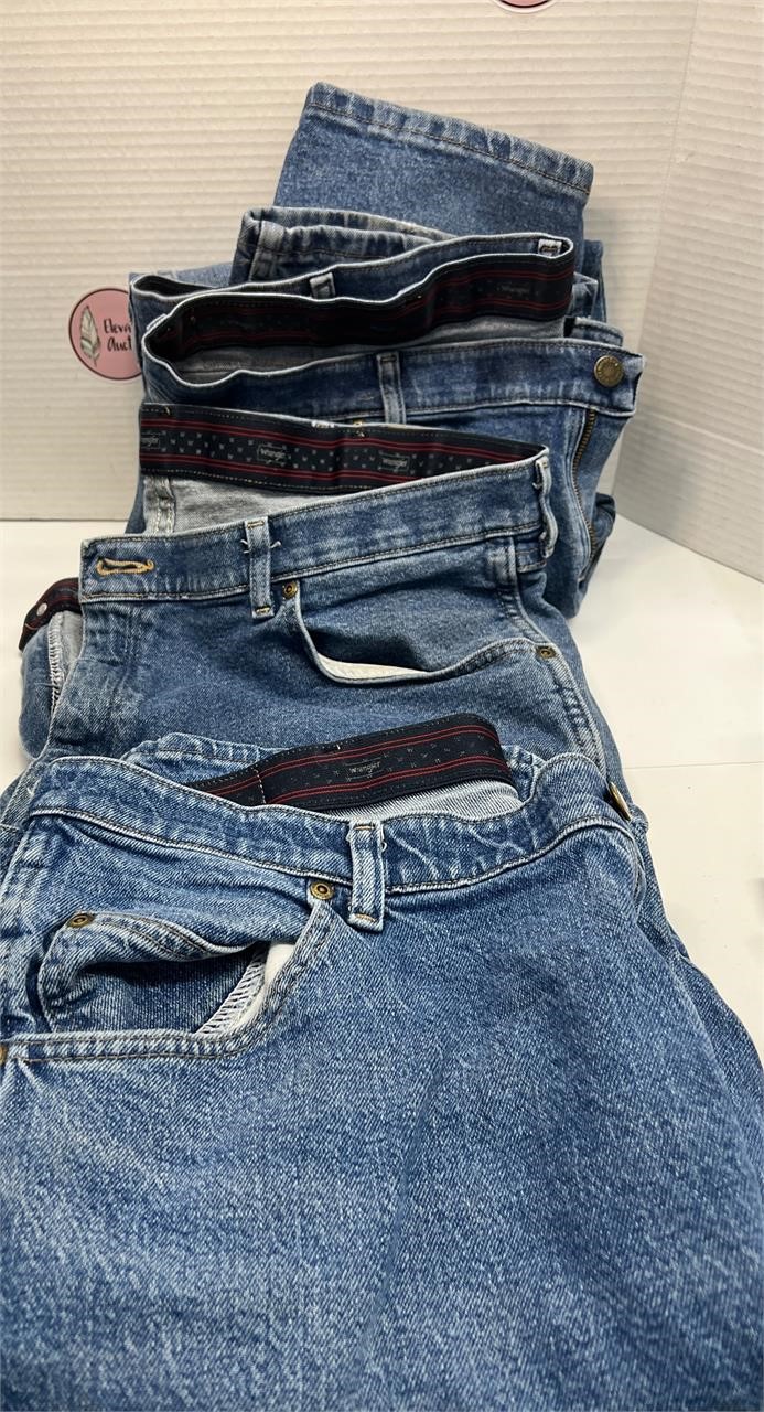 3-Pair Men's 40/29 Wrangler Blue Jeans