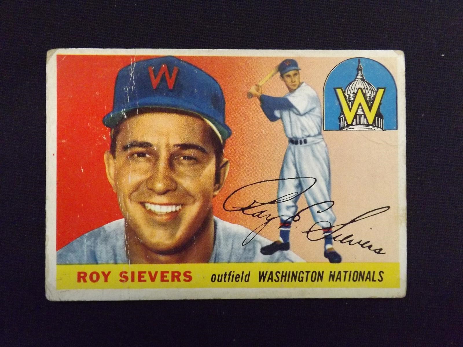1955 TOPPS #16 ROY SIEVERS NATIONALS