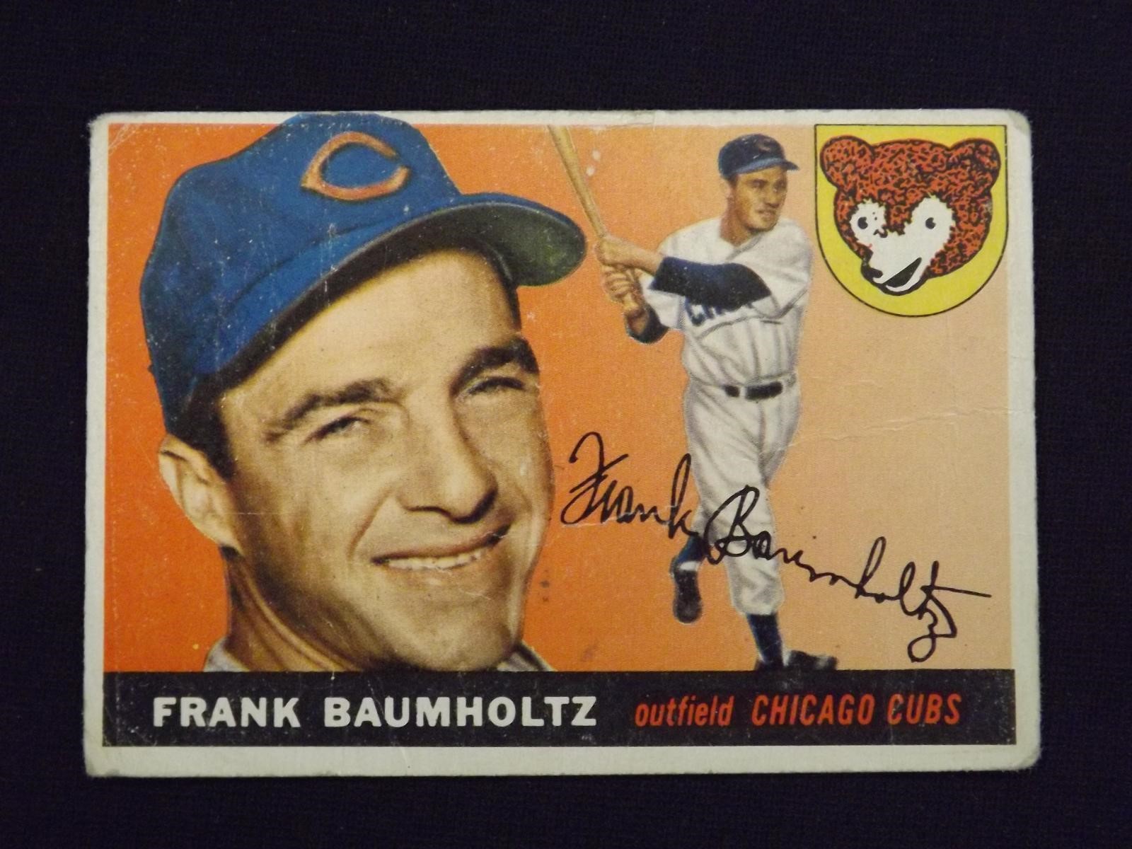 1955 TOPPS #172 FRANK BAUMHOLTZ CUBS