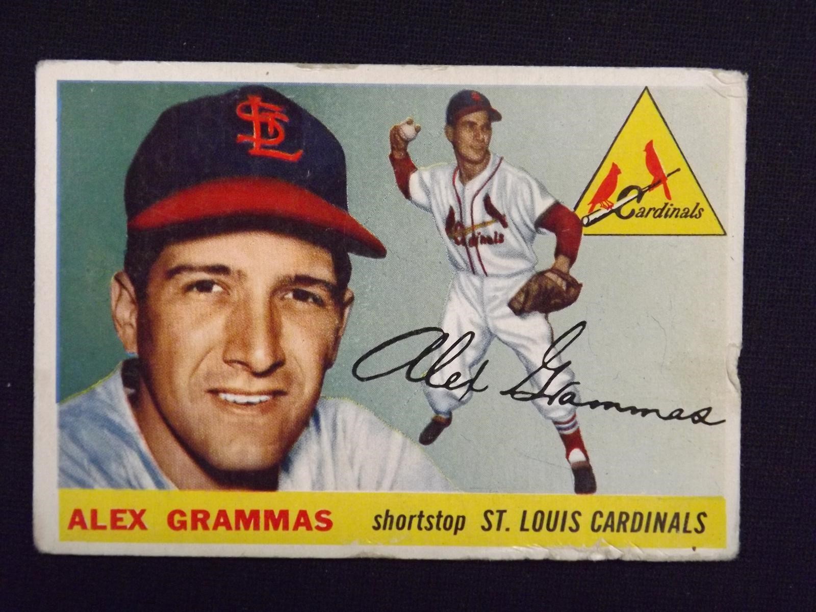 1955 TOPPS #21 ALEX GRAMMAS CARDINALS