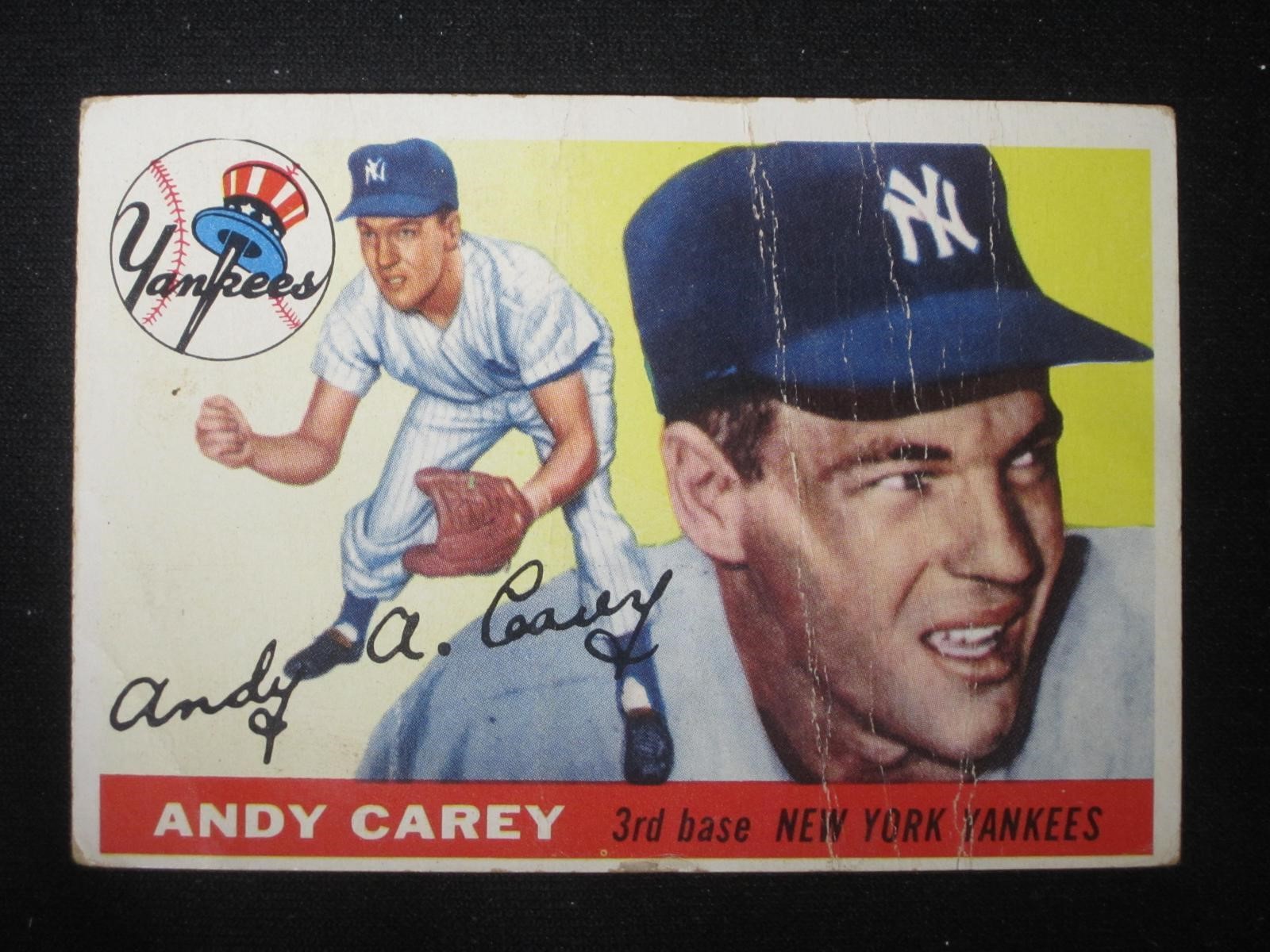 1955 TOPPS #242 ANDY CAREY YANKEES