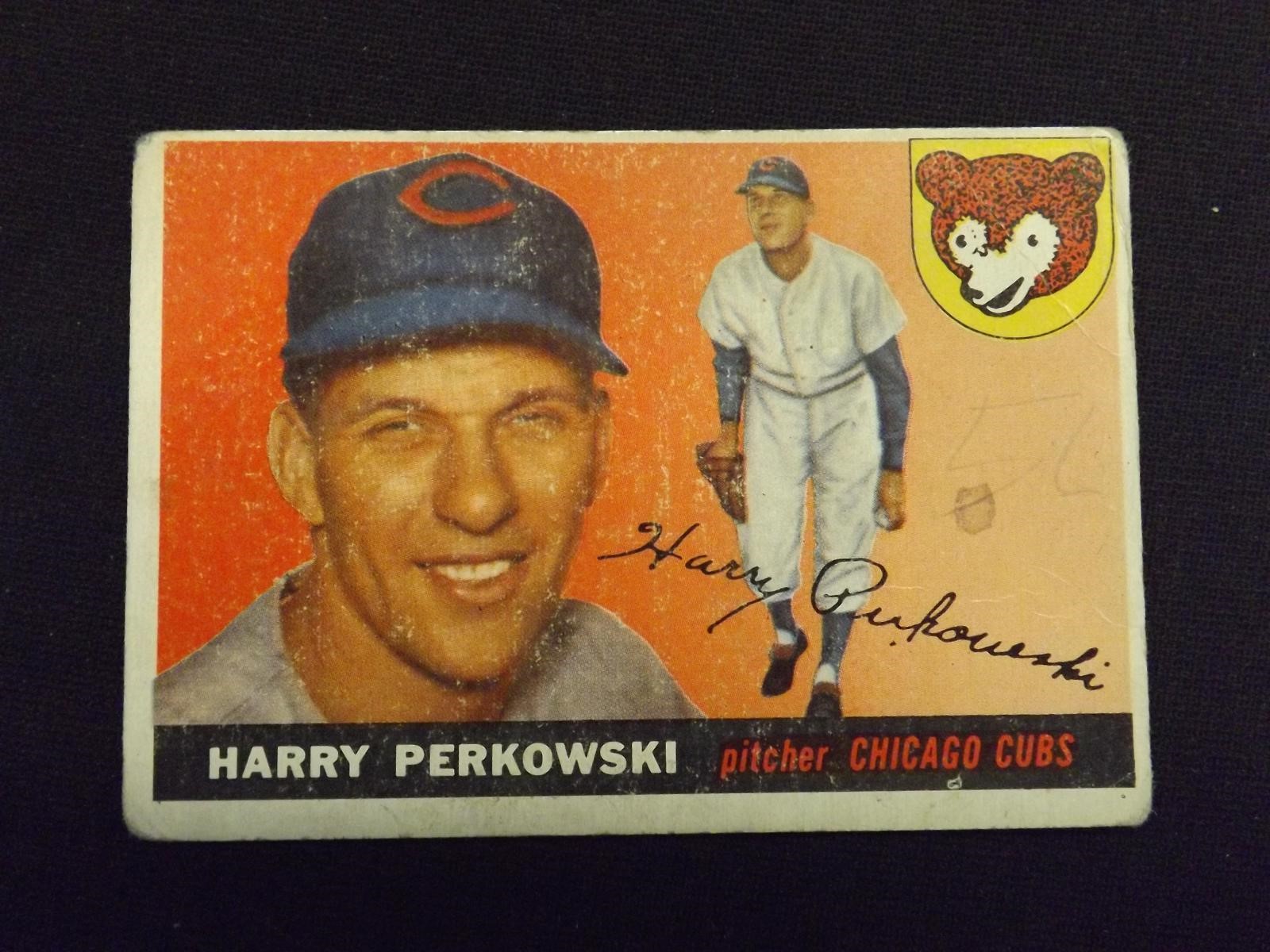 1955 TOPPS #184 HARRY PERKOWSKI CUBS