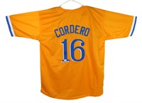 SIGNED FRANCHY CORDERO RED SOX JERSEY JSA