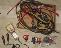 Set of jumper cables, 5 battery cables;