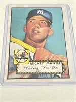 Mickey Mantle 1952 Topps Rookie Reprint