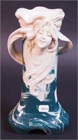 Royal Dux marbleized figural Art Nouveau