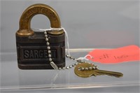 Pintumbler Push-key padlock SARGENT Newhaven CT. W