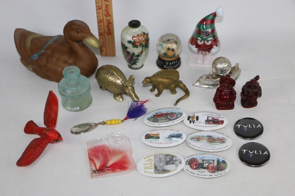 Brass Dinosaur & Armadillo & More