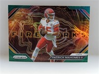 2023 Patrick Mahomes II Fireworks Green Prizm