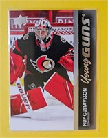 Filip Gustavsson 2021-22 UD Young Guns Rookie Card