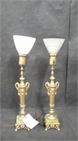 PAIR OF MATCHING OLD LAMPS